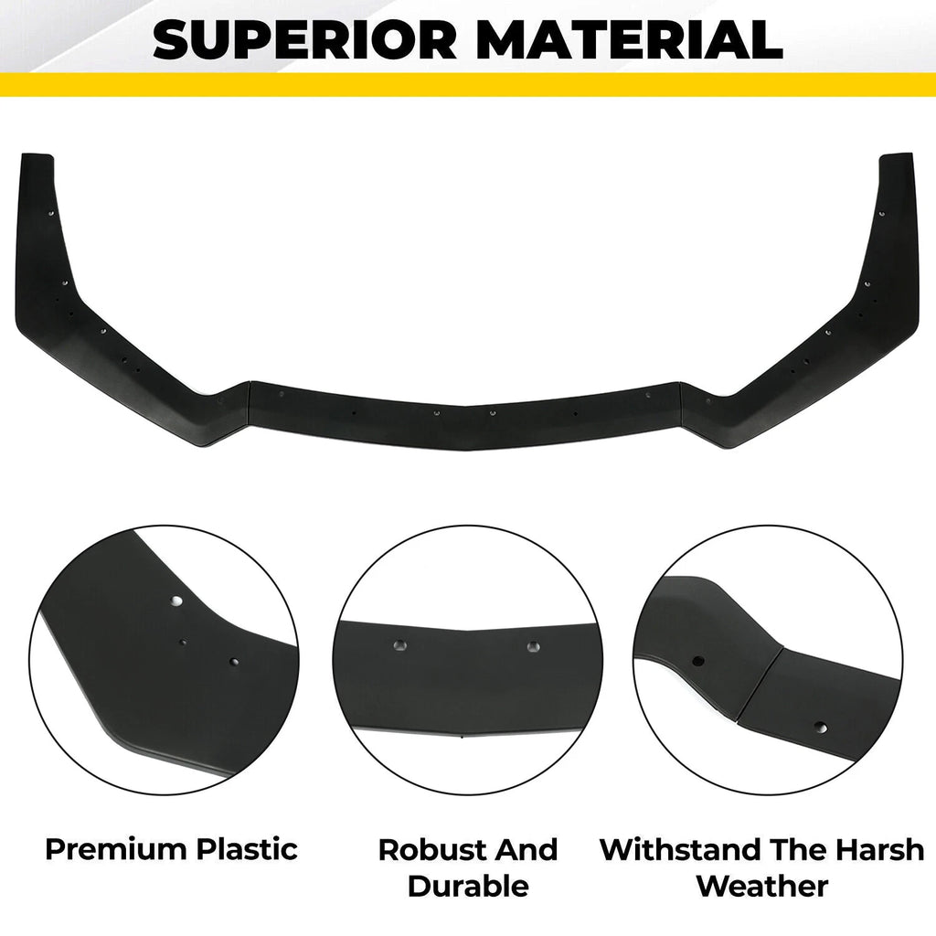 Front Bumper Lip Splitter for Ford Mustang (2018-2023)