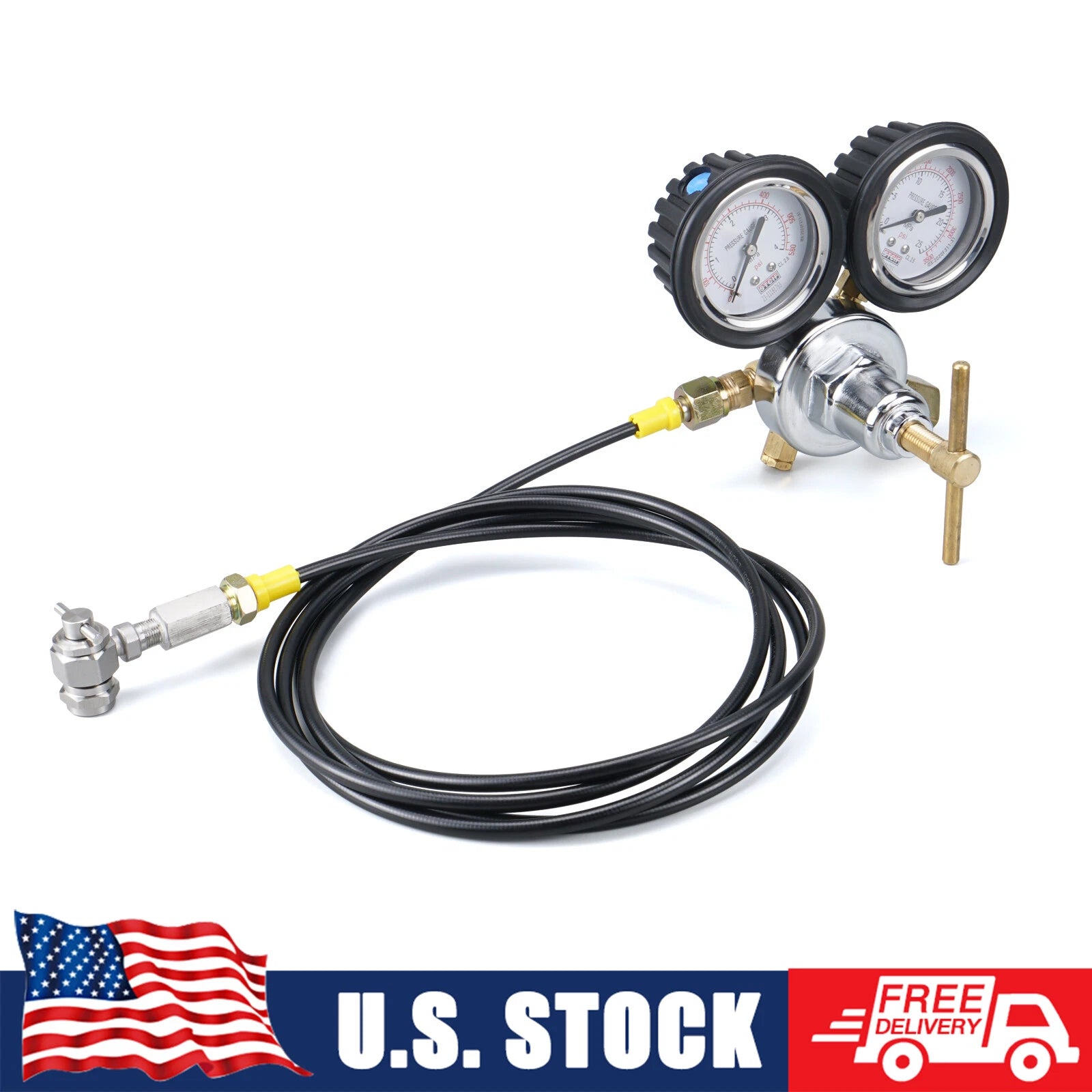 Nitrogen Regulator Shock Fill Kit for ATV UTV Cars (0-380 PSI)
