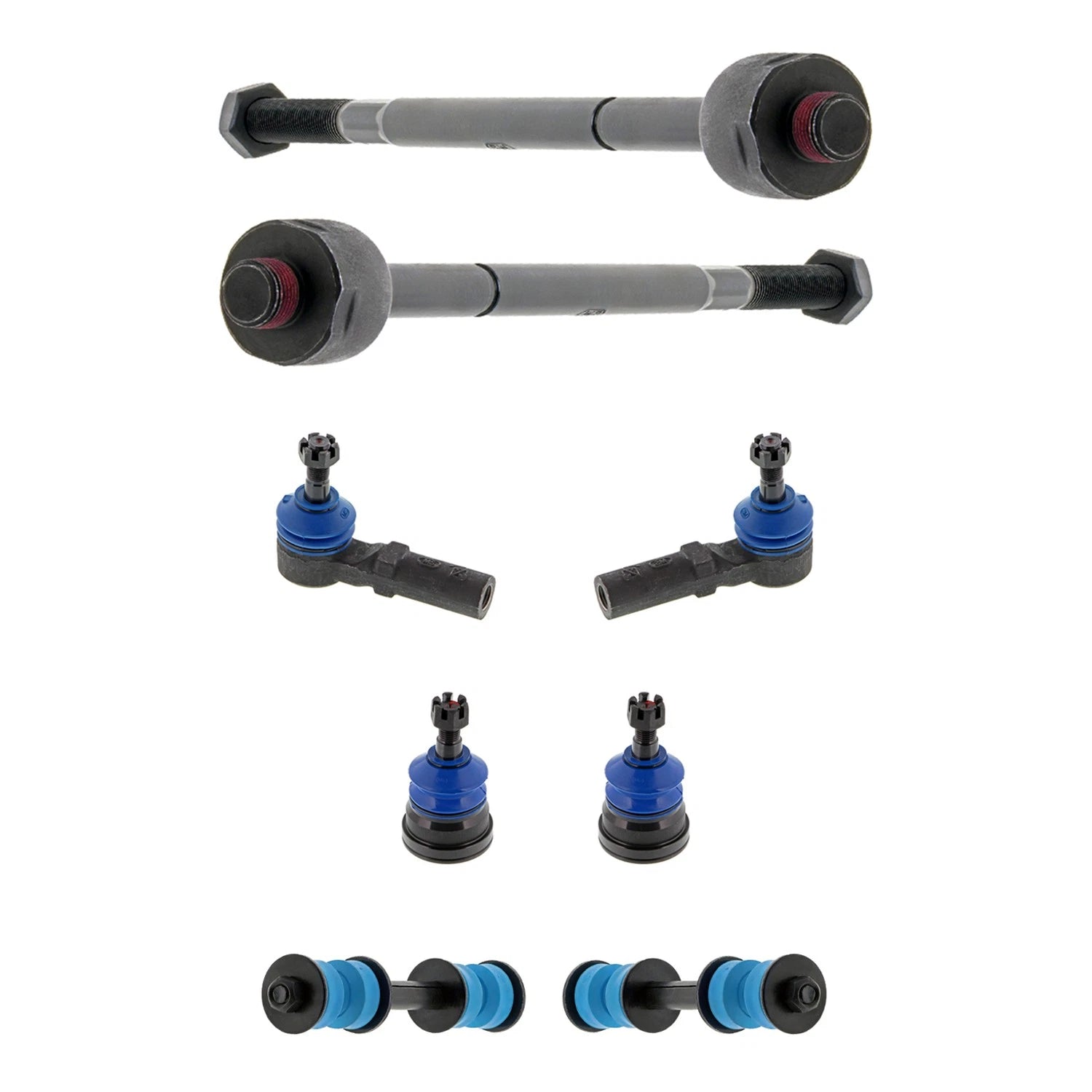 Set of 4 Mevotech Supreme Tie Rod Ends Sway Bar Kit for Camaro Firebird