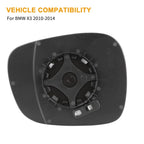 Heated Mirror Glass with Backing - Passenger Side for BMW X3 (2011-2014)