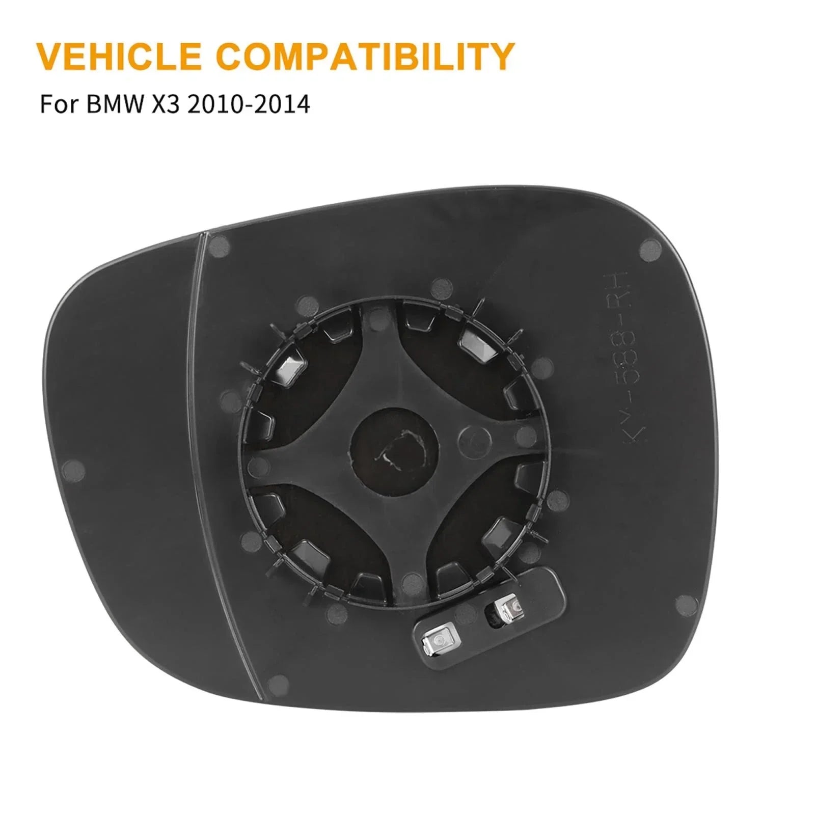 Heated Mirror Glass with Backing - Passenger Side for BMW X3 (2011-2014)