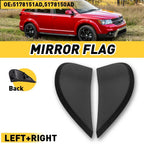 2X Fender Applique for Dodge Journey (2009–2020) Black ABS