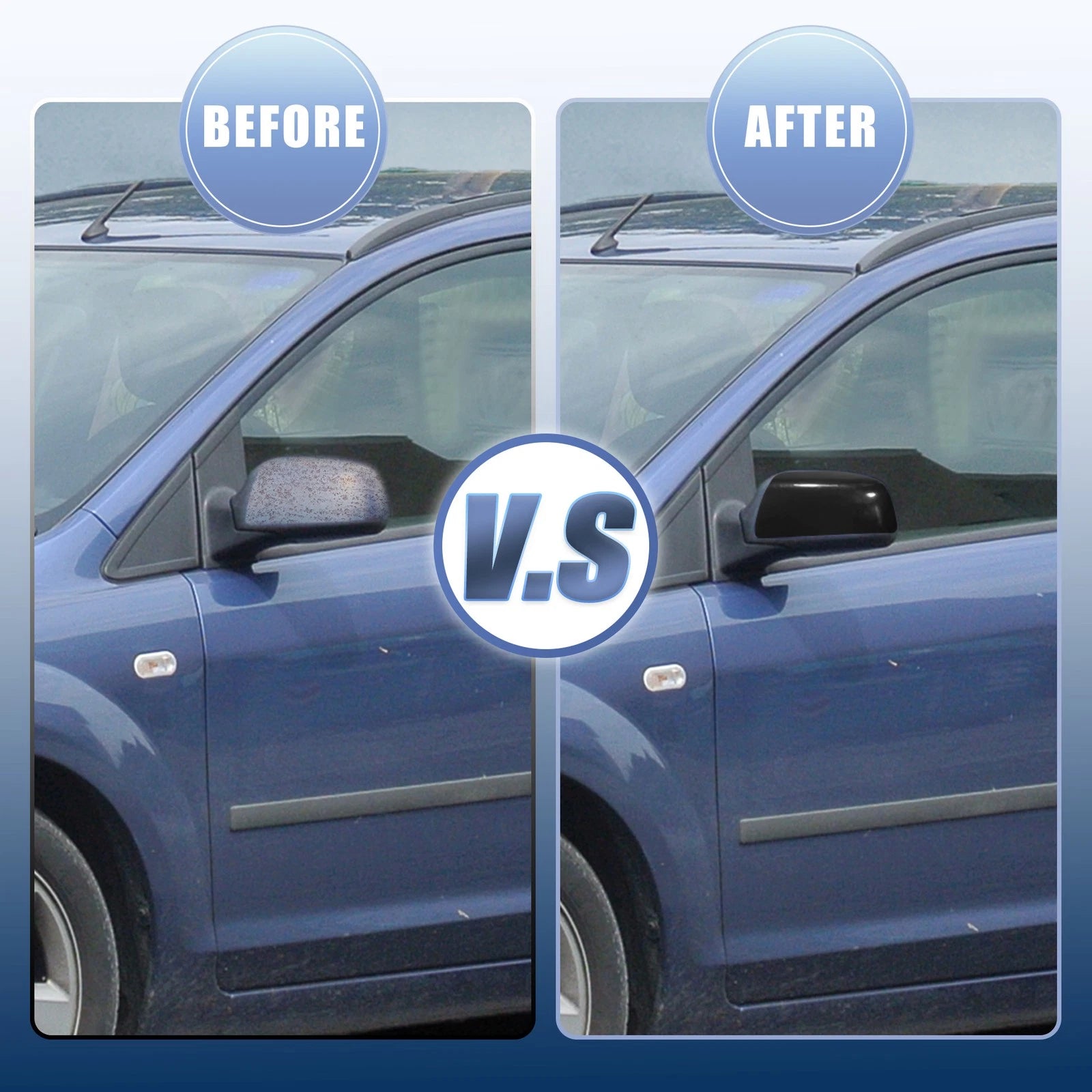 Front Left Rearview Mirror Cap Shell for Ford Focus Mk2 (2005–2011)