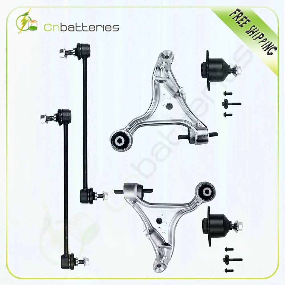 6pc Front Lower Control Arm Suspension Kit for Volvo S60 V70 (2001–2010)