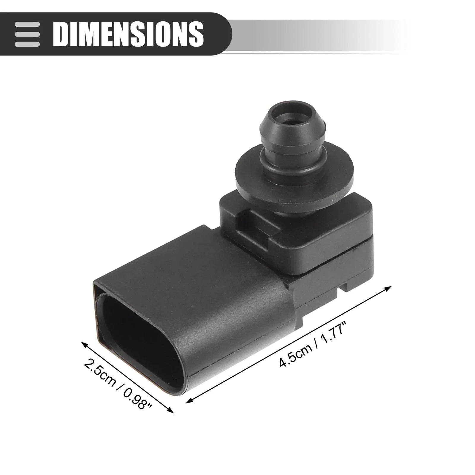 Manifold Air Pressure Sensor Replacement for BMW X5 Black