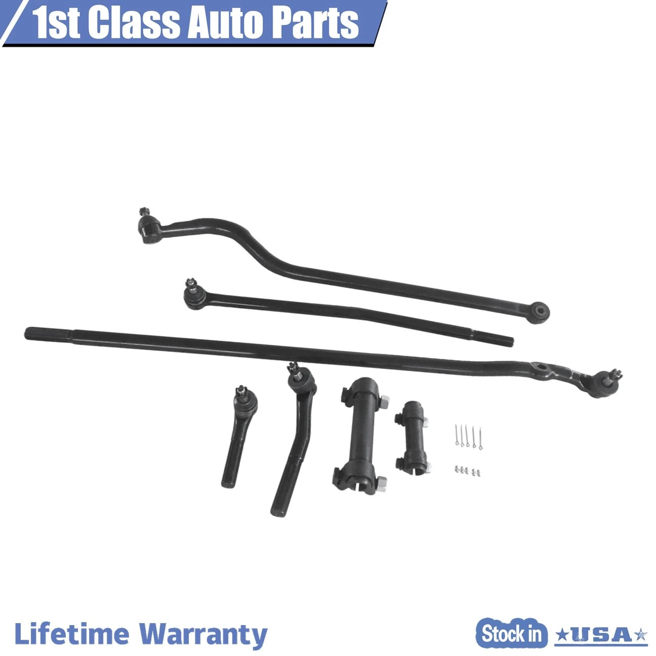 Set of 2 Tie Rod Adjusting Sleeves for Dodge Ram 4WD (1998–1999)