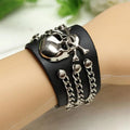 Black Band Gothic Skull Head Bracelet for Universal Fit (2010–2023)