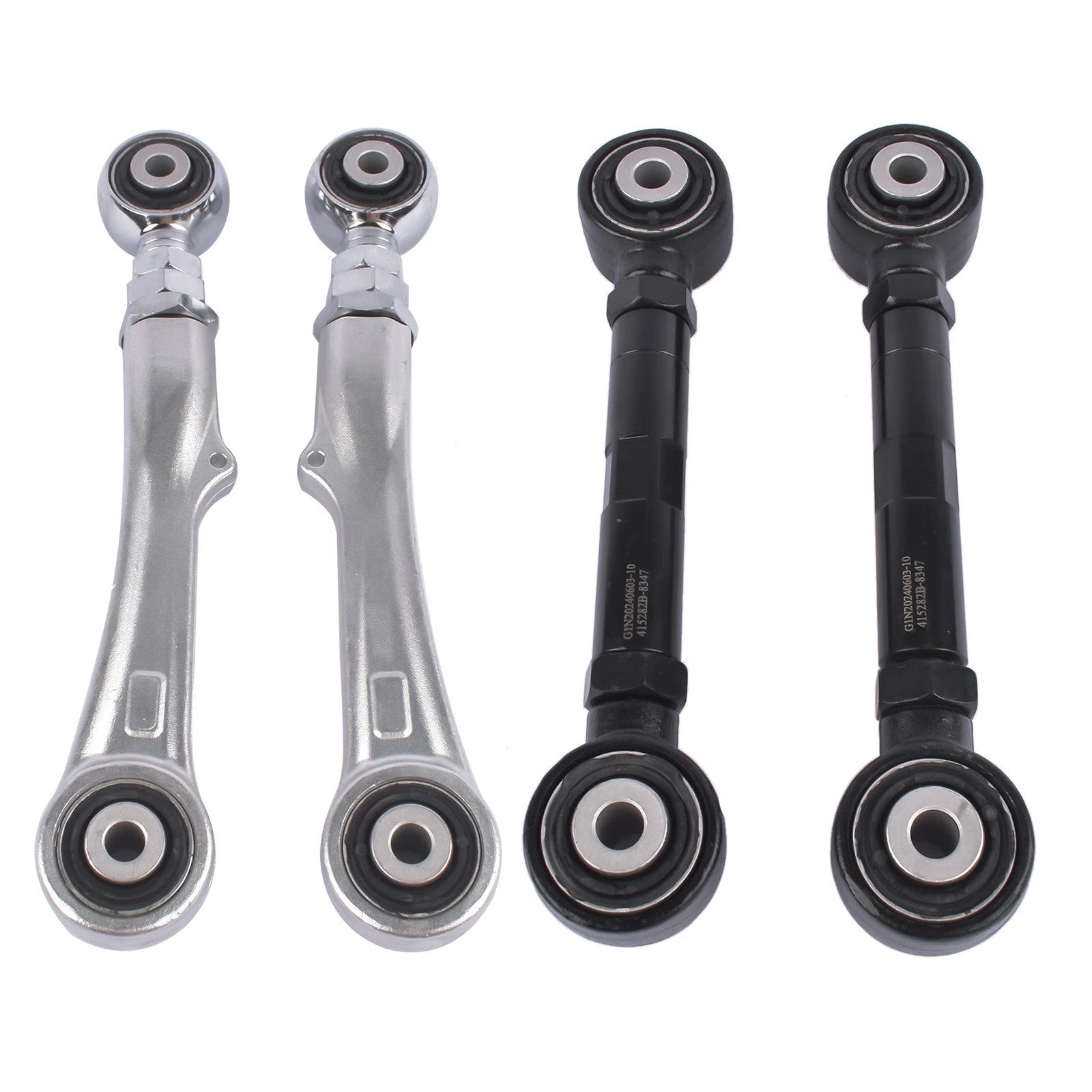 Set of 4 Rear Adjustable Control Arms Camber & Toe Kit for Tesla Model X (2015–2020)