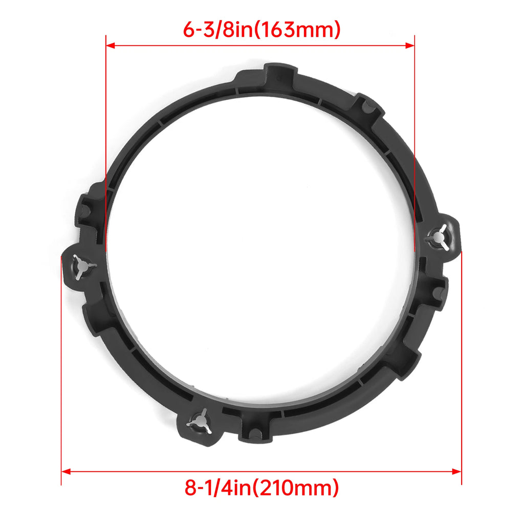 Set of 2 Headlight Bezel Mount Bracket Rings for Jeep Wrangler TJ (1997–2006)
