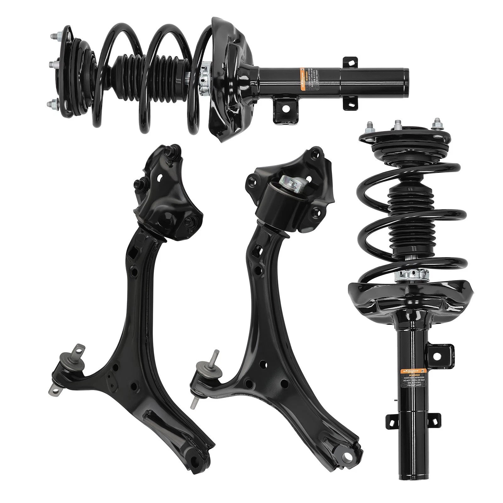 Front Complete Struts w/Coil Spring Control Arms for Honda Accord (2013–2017)