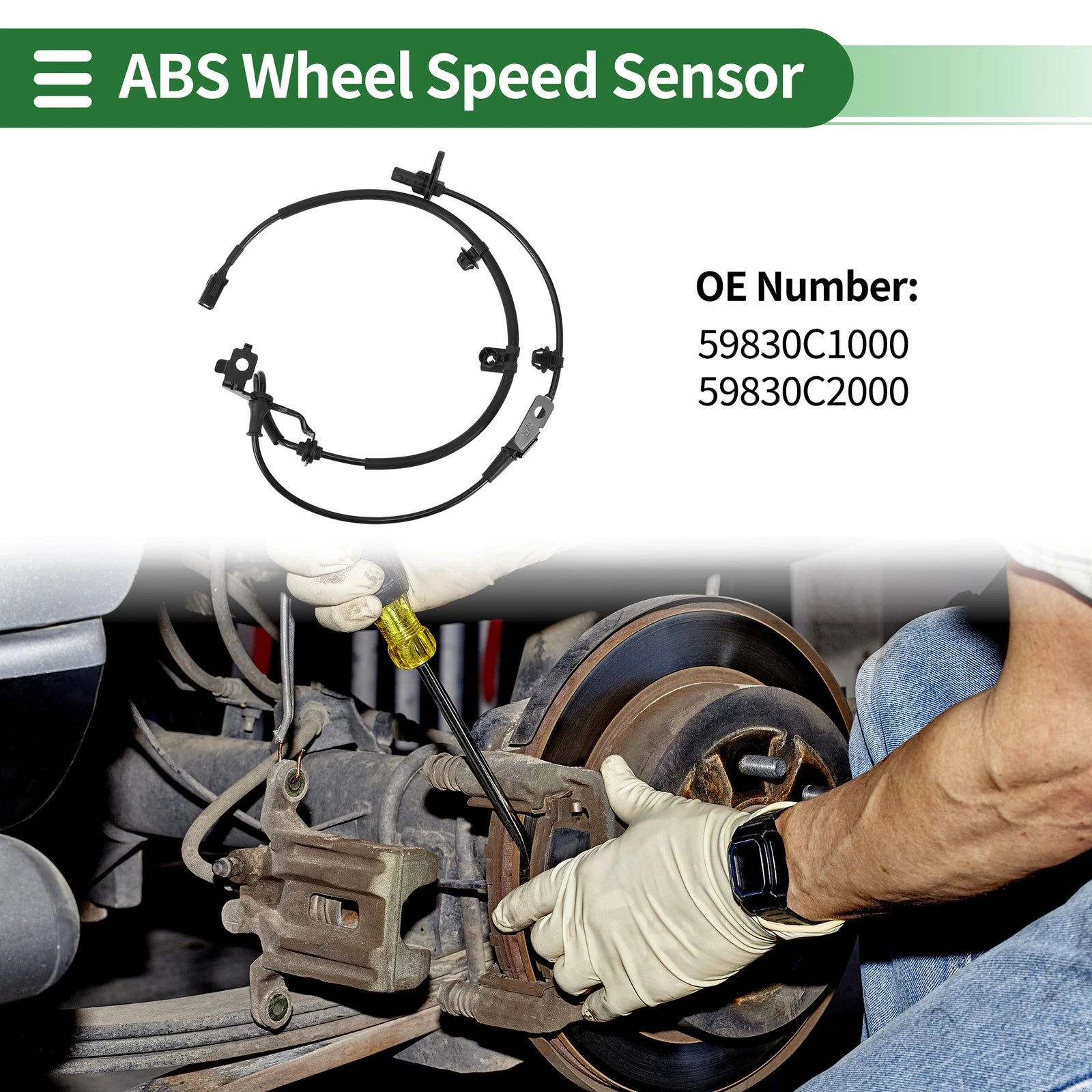 ABS Wheel Speed Sensor for Hyundai Sonata (2011–2014) No. 59830C1000/59830C2000
