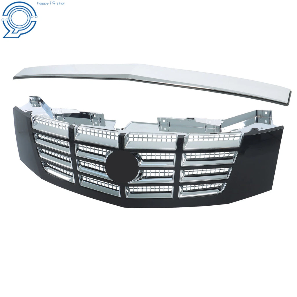 Complete Chrome Grille & Hood Trim Set for Cadillac Escalade ESV (2007–2014)