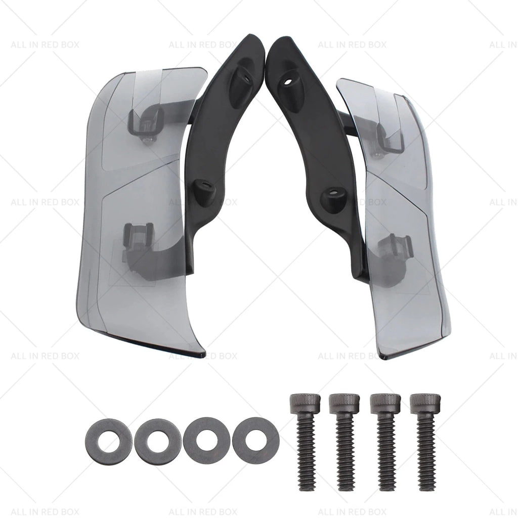Adjustable Upper Fairing Side Wind Air Deflector for Harley Road Glide