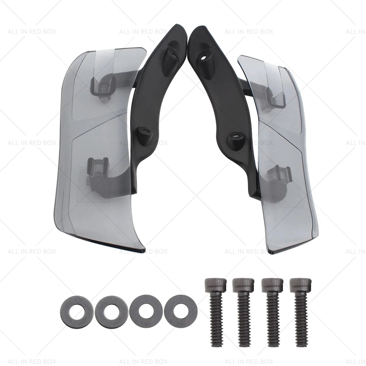 Adjustable Upper Fairing Side Wind Air Deflector for Harley Road Glide