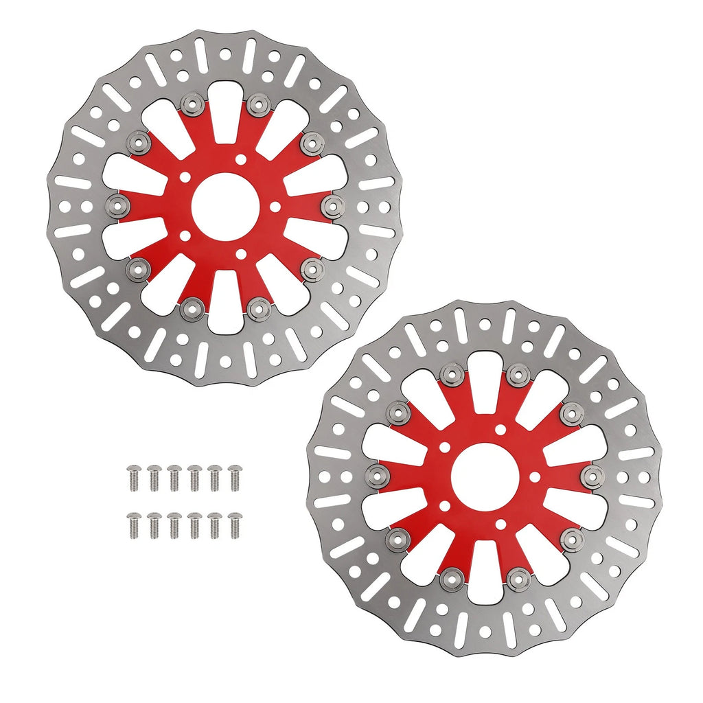 2X 11.8" Front Floating Brake Rotors for Harley Trike (2009-2019)