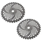 2 Pack Carbide Tip Brush Blades for Cutter Trimmer Weed Eater (Fits 9 Inch)