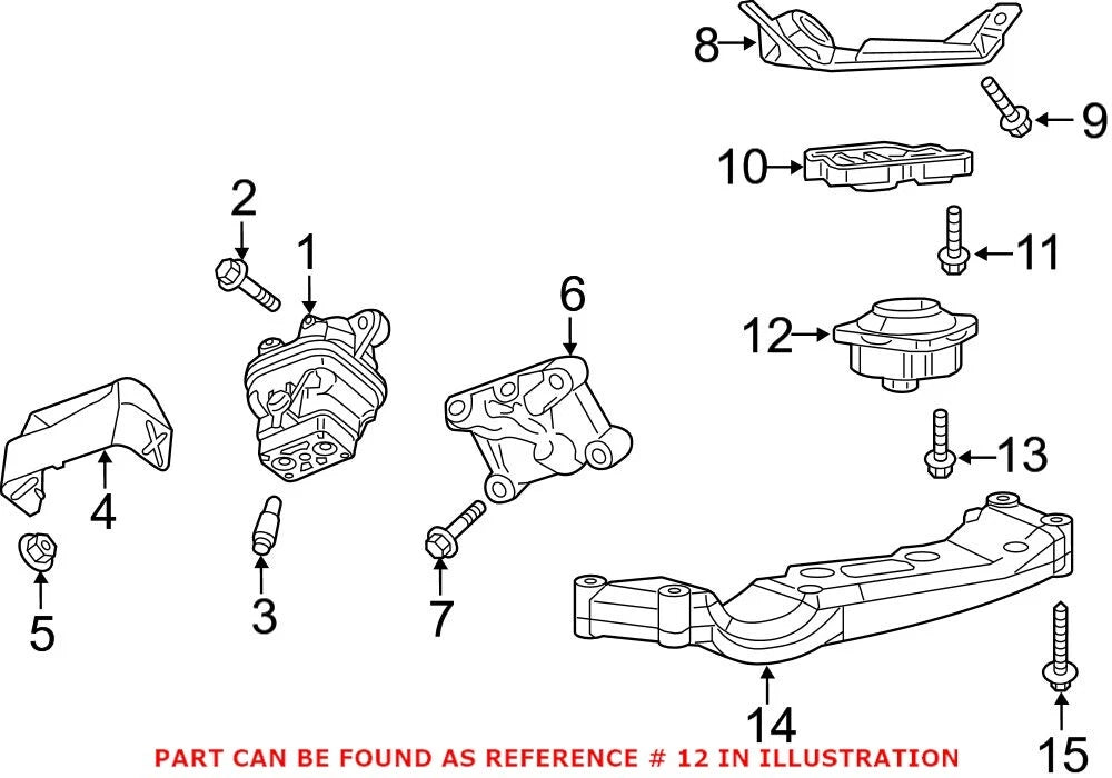 Upper Manual Transmission Mount for Chrysler Charger Dodge (OEM)