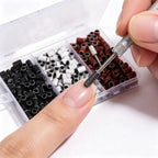 Pack of 75 Nail Sanding Ring Bands for Salon and Home Use