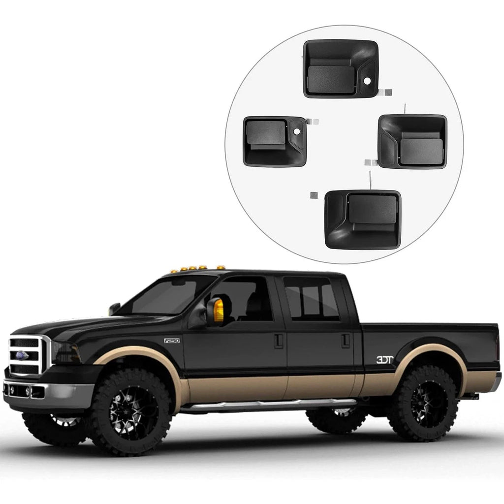 Set of 4 Exterior Door Handles for Ford F-250 F-350 Super Duty (1999–2016) 79306