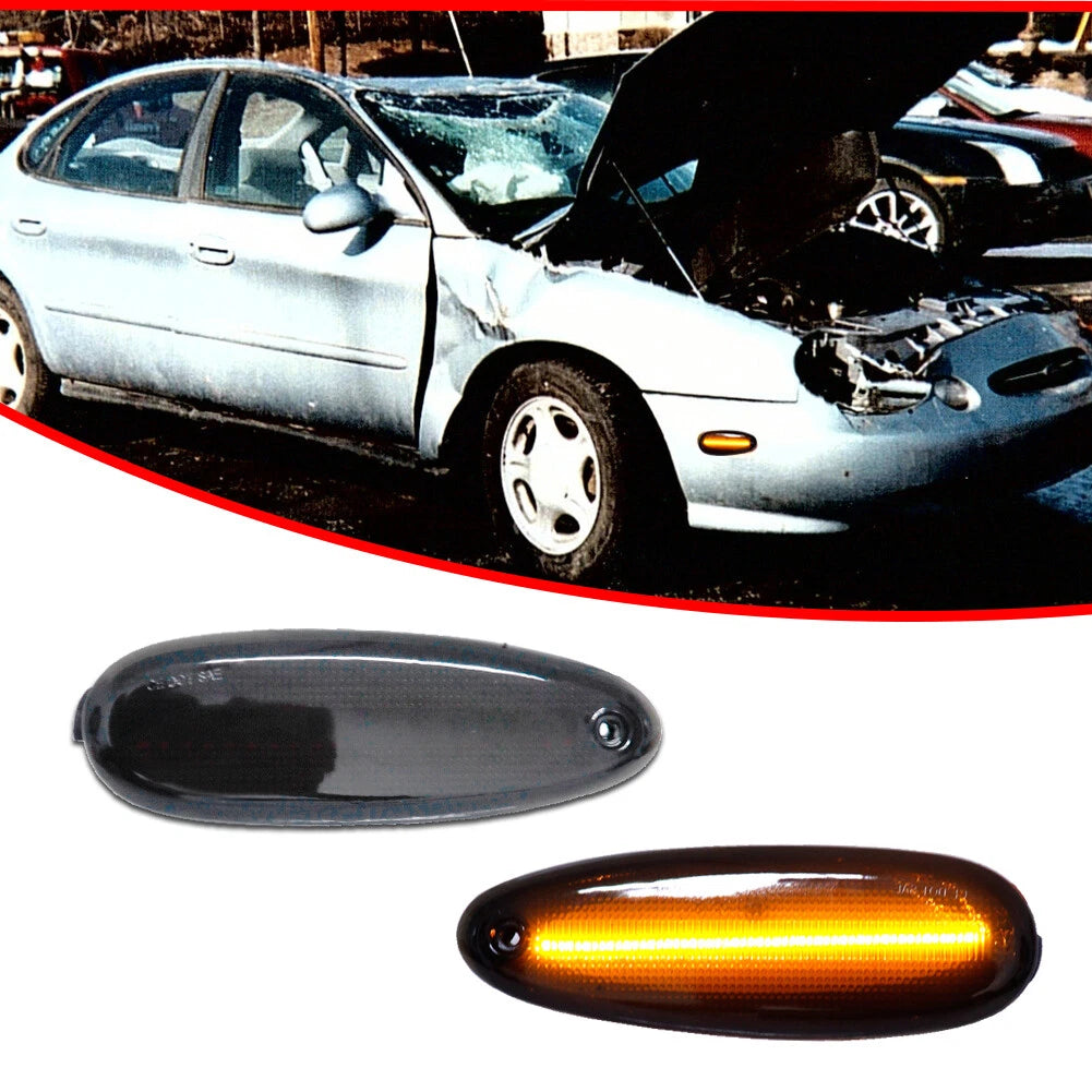 Set of 2 Front Marker Signal Lights for Ford Taurus Sable (1996–1999)