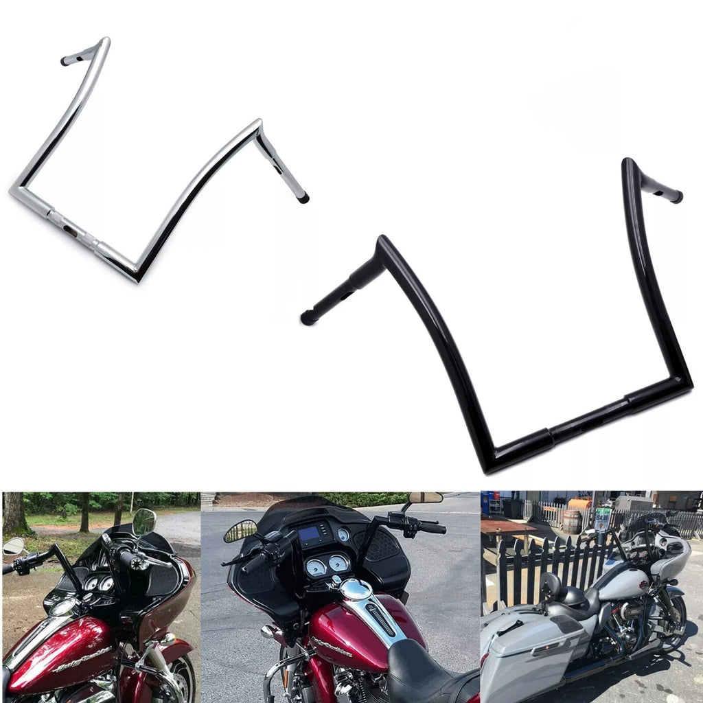 12" 14" 16" Rise Ape Hanger 1-1/4" Handlebar for Harley Touring (1996–2013)