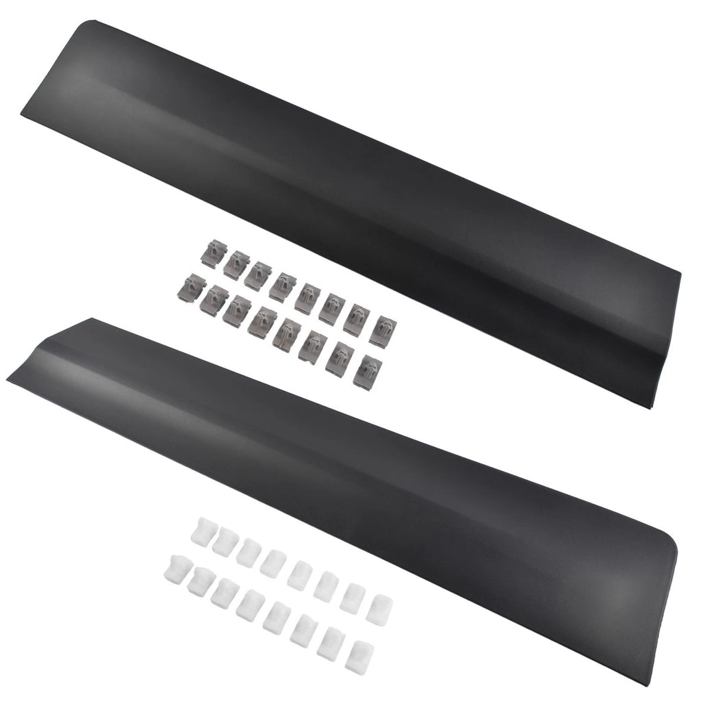 2X Rear Lower Door Trim Molding for Cadillac XT5 (2017–2025) Black