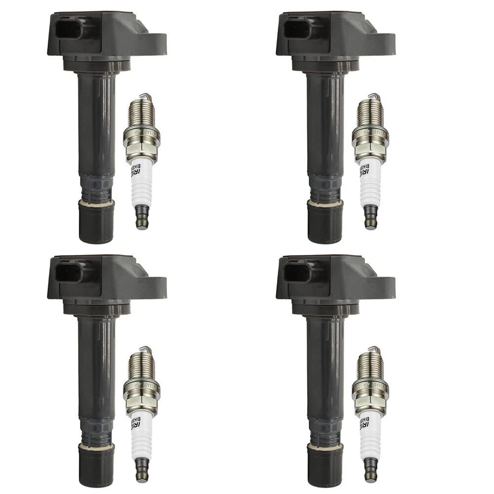 Set of 4 Ignition Coils + 4 Spark Plugs for Honda Civic 1.8L (2006–2011)