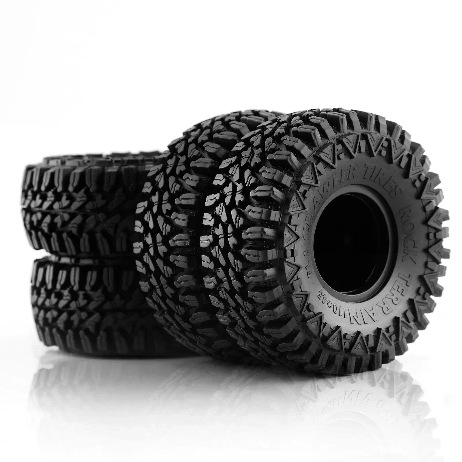 110mm Mud Terrain Rubber Tire for Axial SCX10, TRX4 (1/10 RC Crawler)