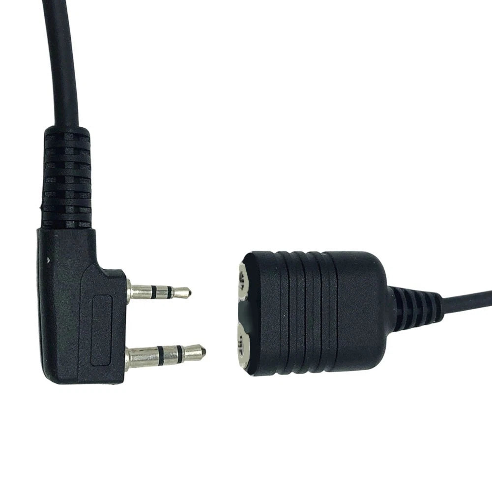 UV-9R Plus Waterproof Radio Adapter Cable for 2-Pin Headset Microphone