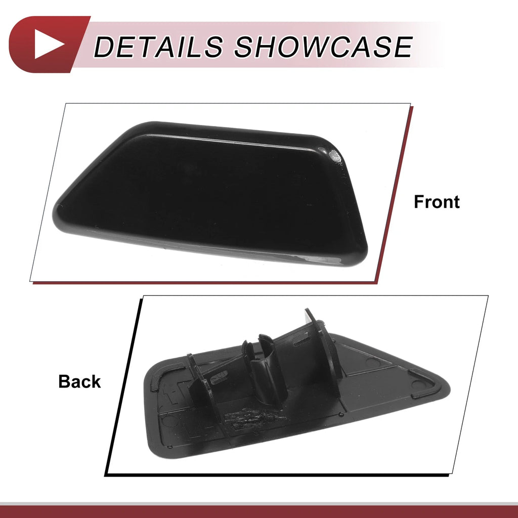 Front Left Washer Nozzle Cover Cap for Subaru Legacy (2010–2014) Black