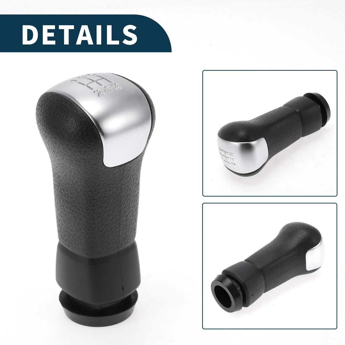 5 Speed Manual Gear Shifter Knob for Nissan Qashqai (2006–2013) Black Plastic
