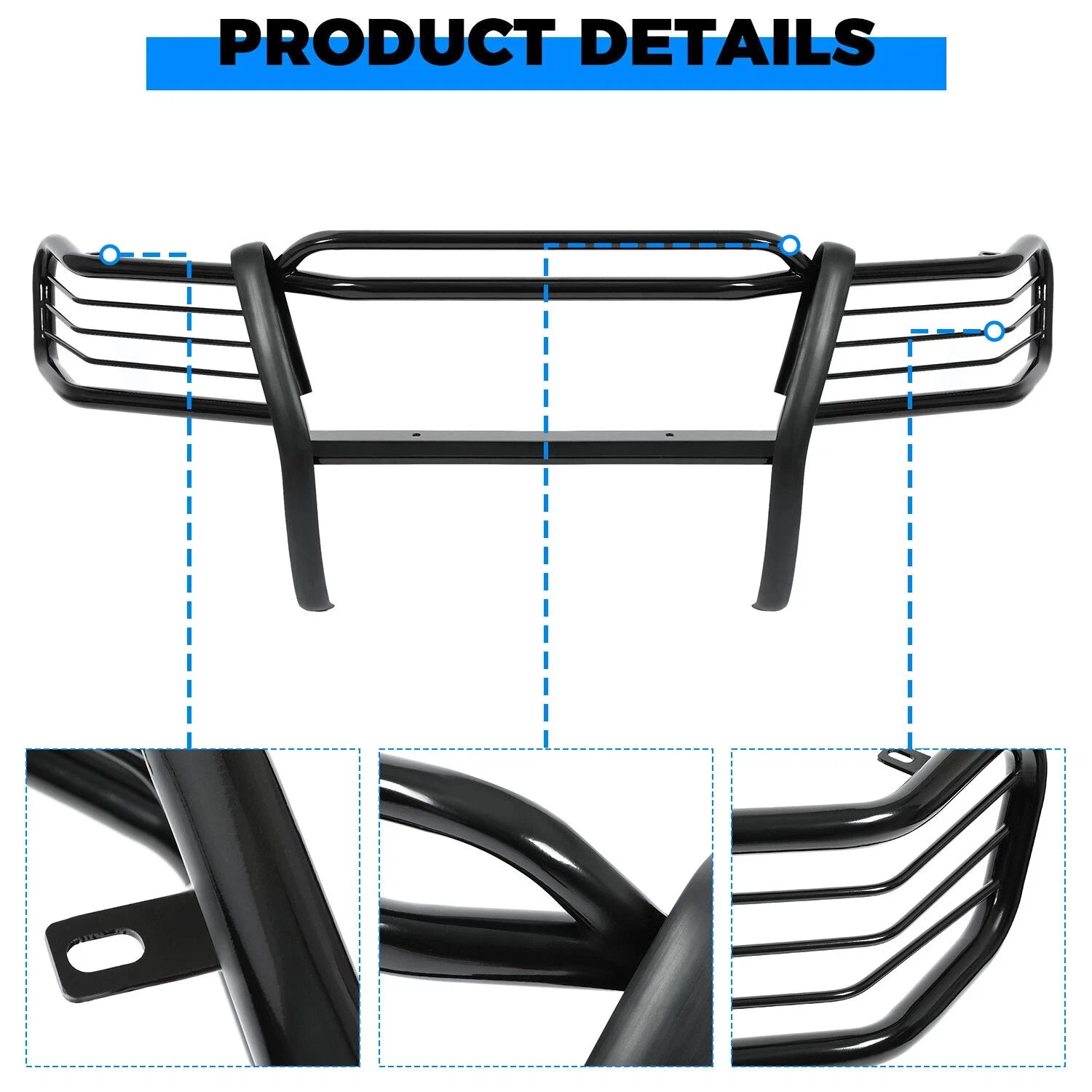 Front Grille Guard Bumper Bar for Jeep Grand Cherokee (1999–2004)