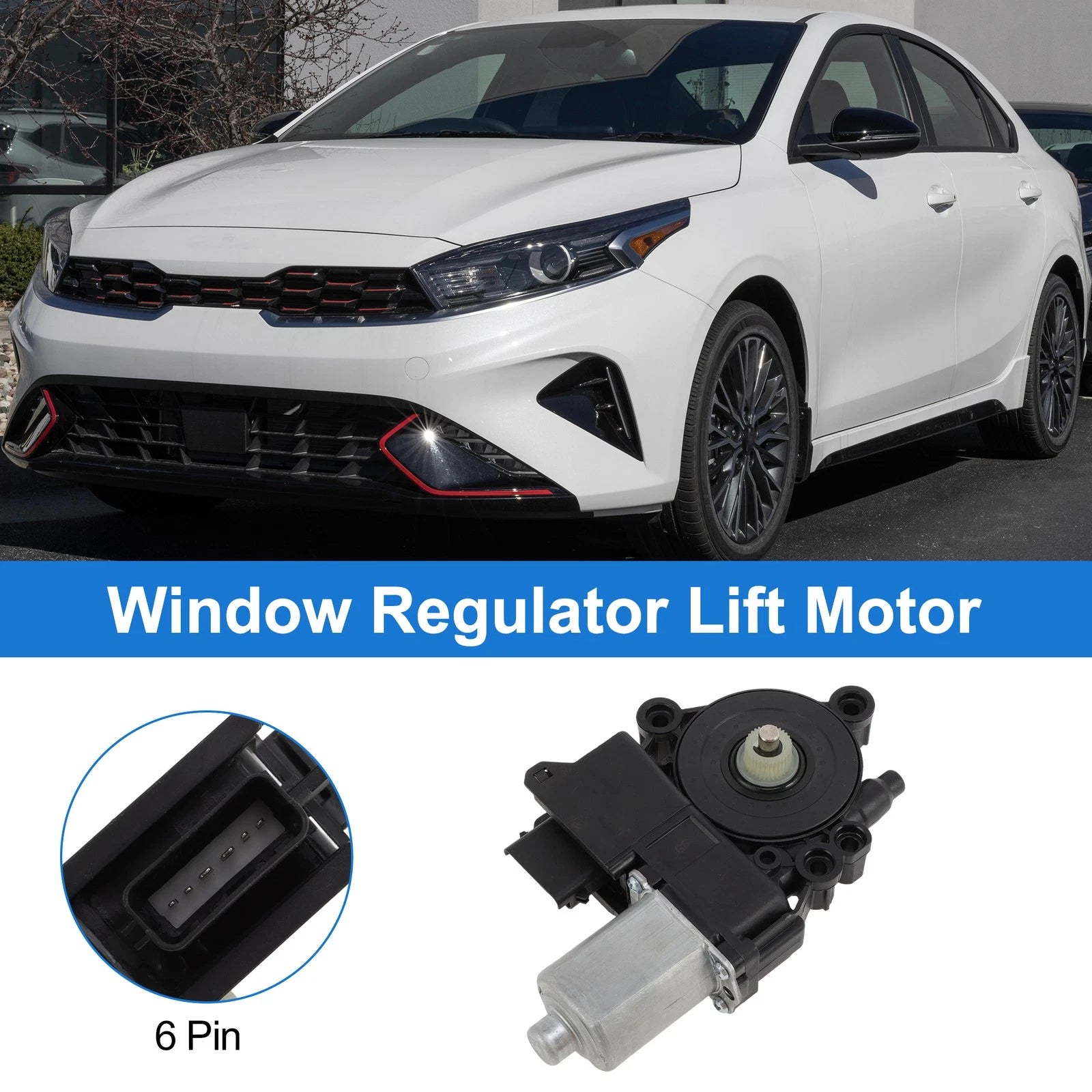 Power Window Regulator Lift Motor No. 82450M6020 for Kia Forte (2018–2022)