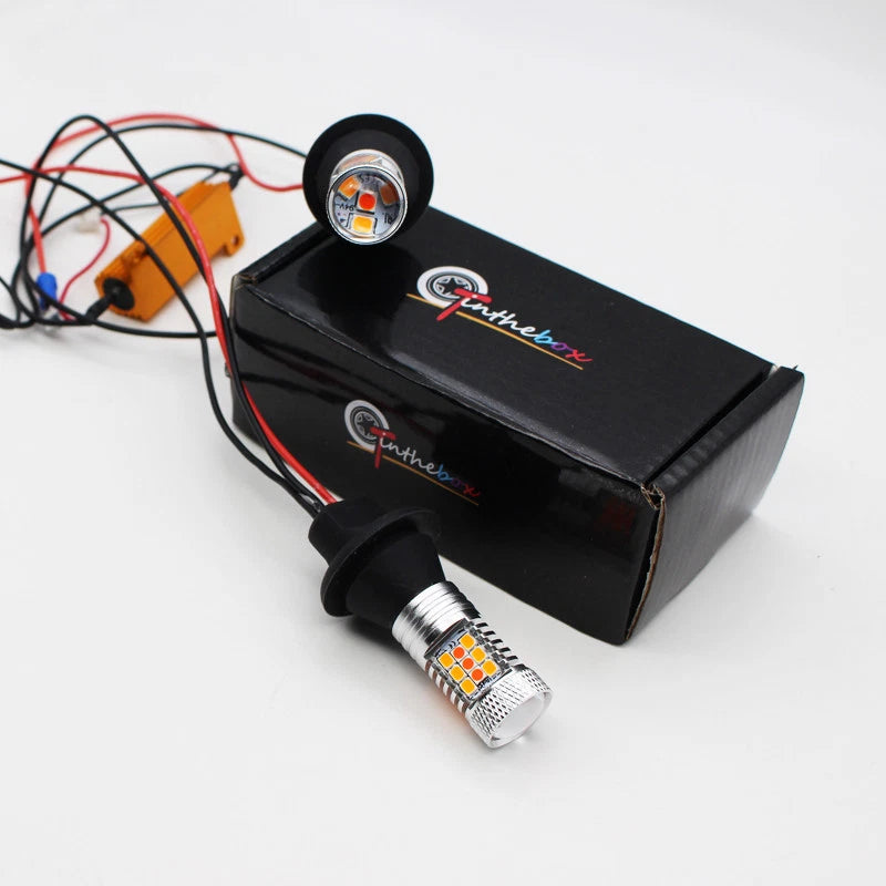 2X Red/Amber Switchback LED Turn Signal Lights for Honda GL1800/F6B (2001–2023)
