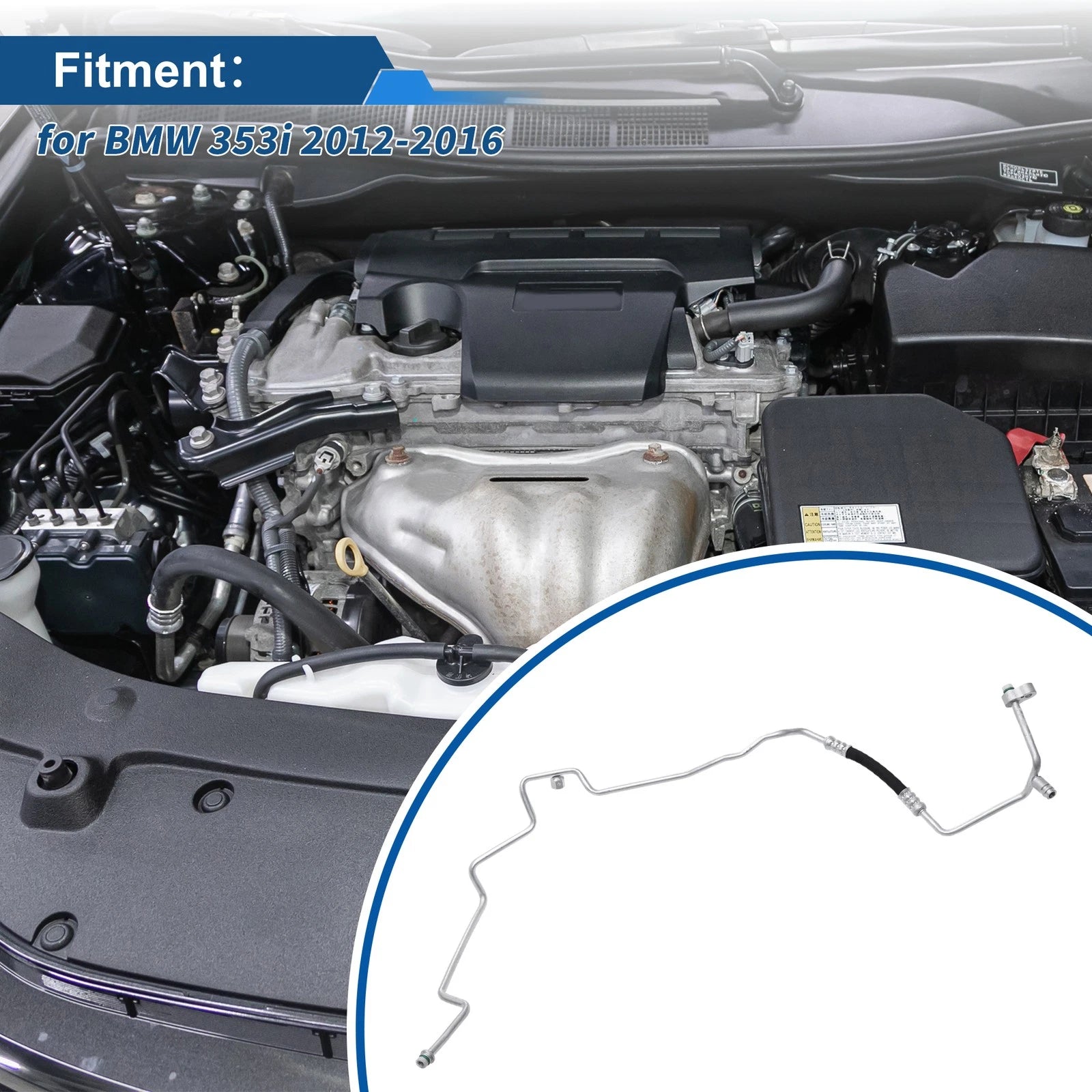 A/C Refrigerant Liquid Hose for BMW 353i (2012–2016) No. 64509193128
