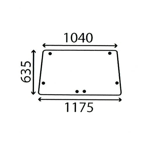 Rear Window for International 584 684 784 884 Tractors