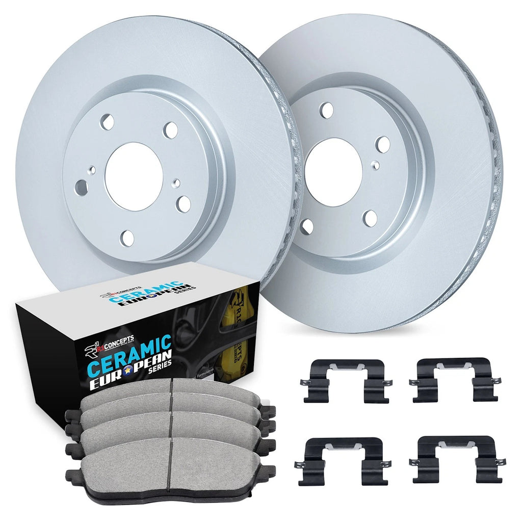Set of 2 Brake Disc and Pad Kits for Land Rover