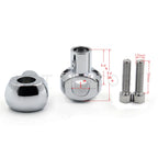1" Chrome Handlebar Riser for Honda Suzuki Yamaha Kawasaki (Fit)