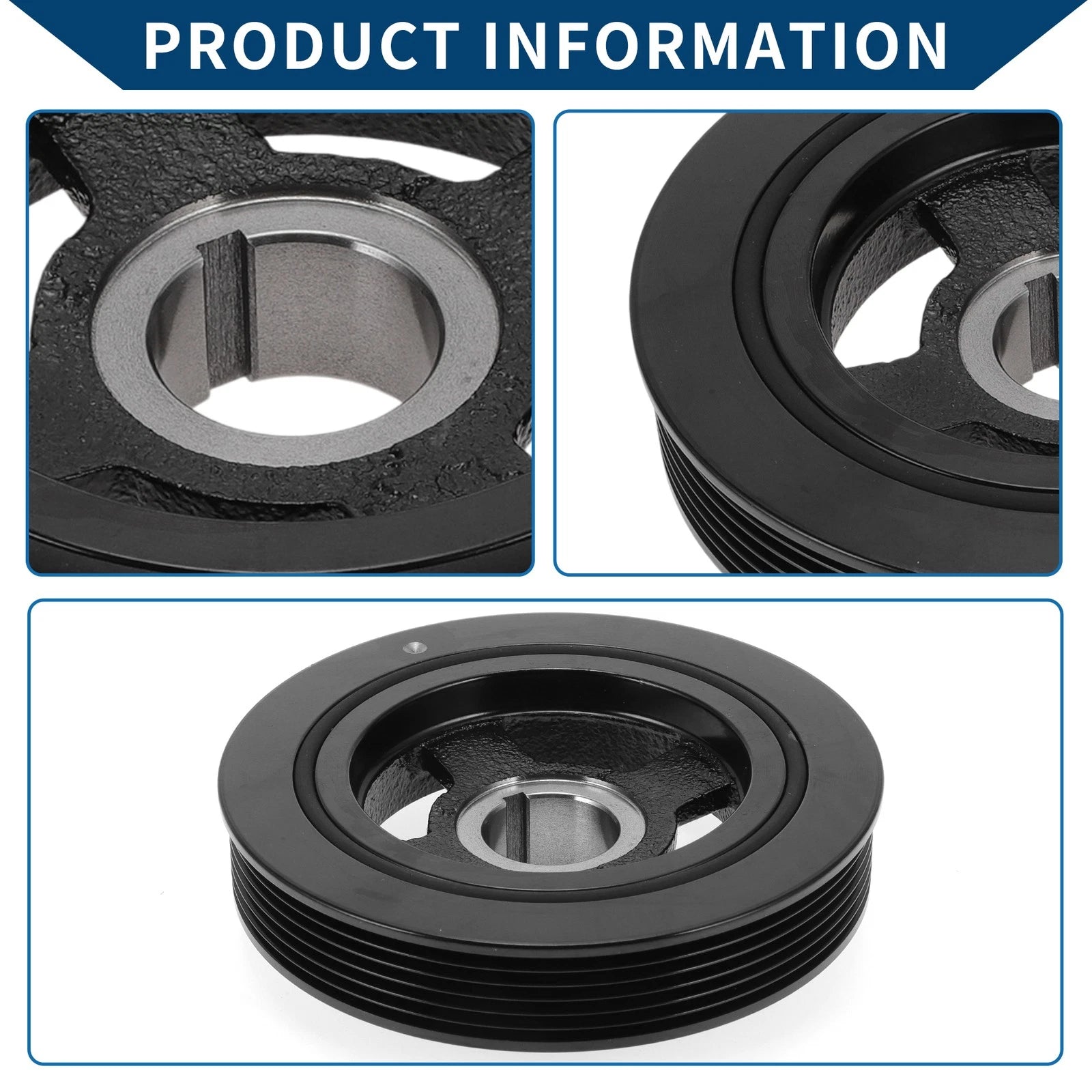 Engine Harmonic Balancer Crank Pulley for Kia Sorento (2011–2016) No. 231243C201
