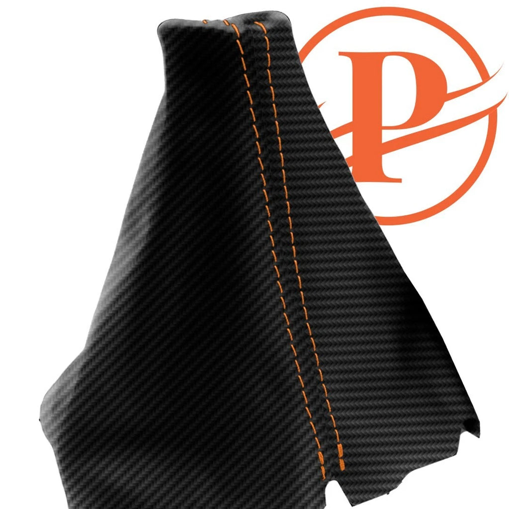 Manual Shift Boot for Land Rover Range Rover (1994–2004) Carbon Orange Stitch
