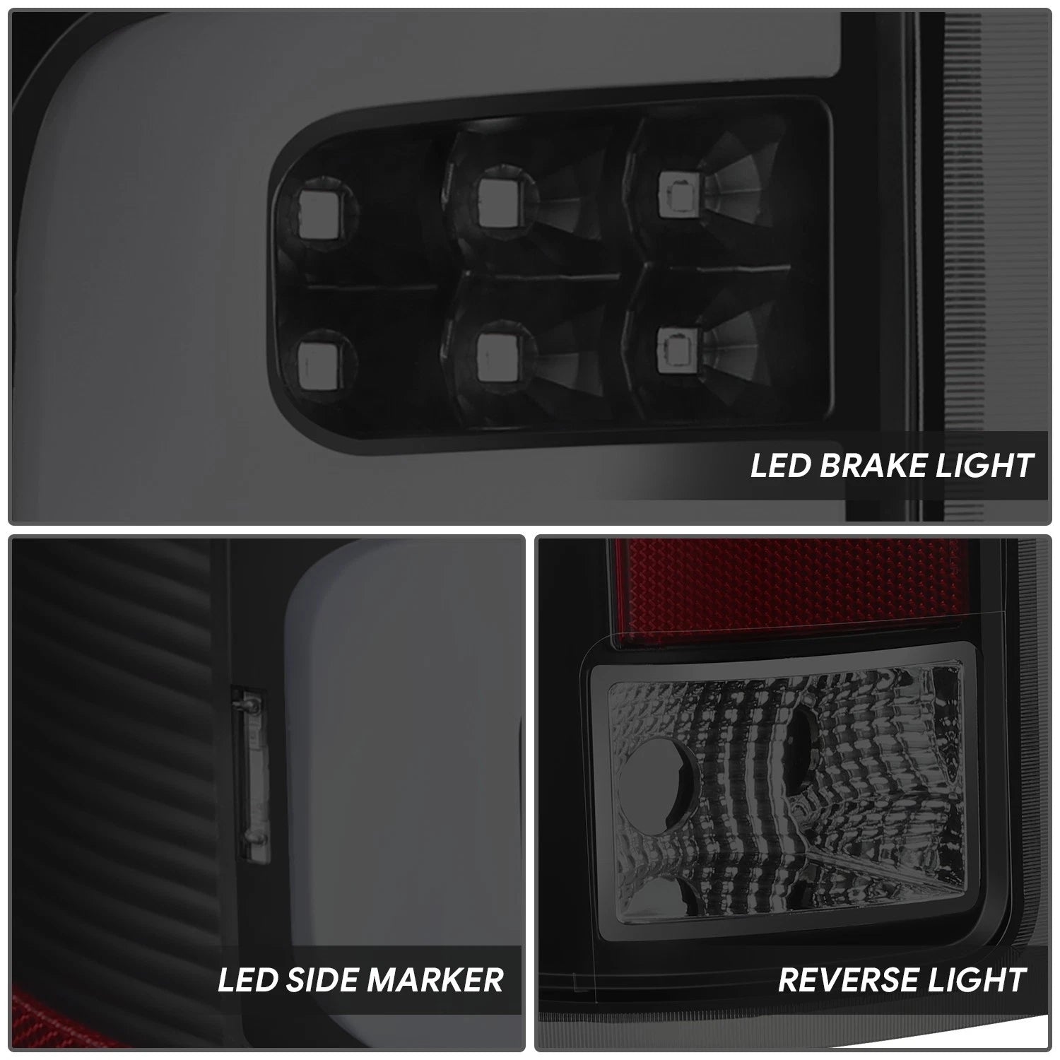LED C-Tube Bar Tail Brake Light Lamp for GMC Sierra 1500 2500HD (2007–2014)