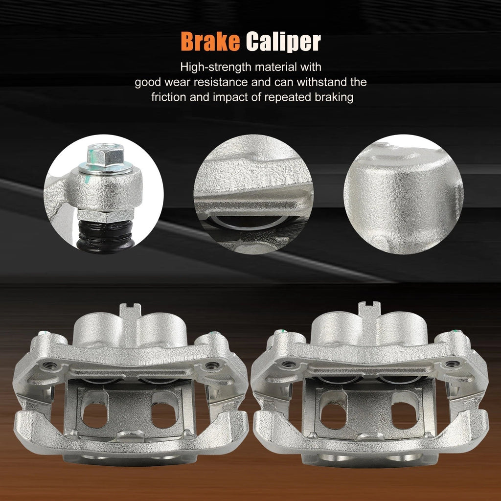 Front Pair Brake Calipers w/Bracket for Infiniti QX60 (2014–2020) & Nissan Murano (2015–2022)
