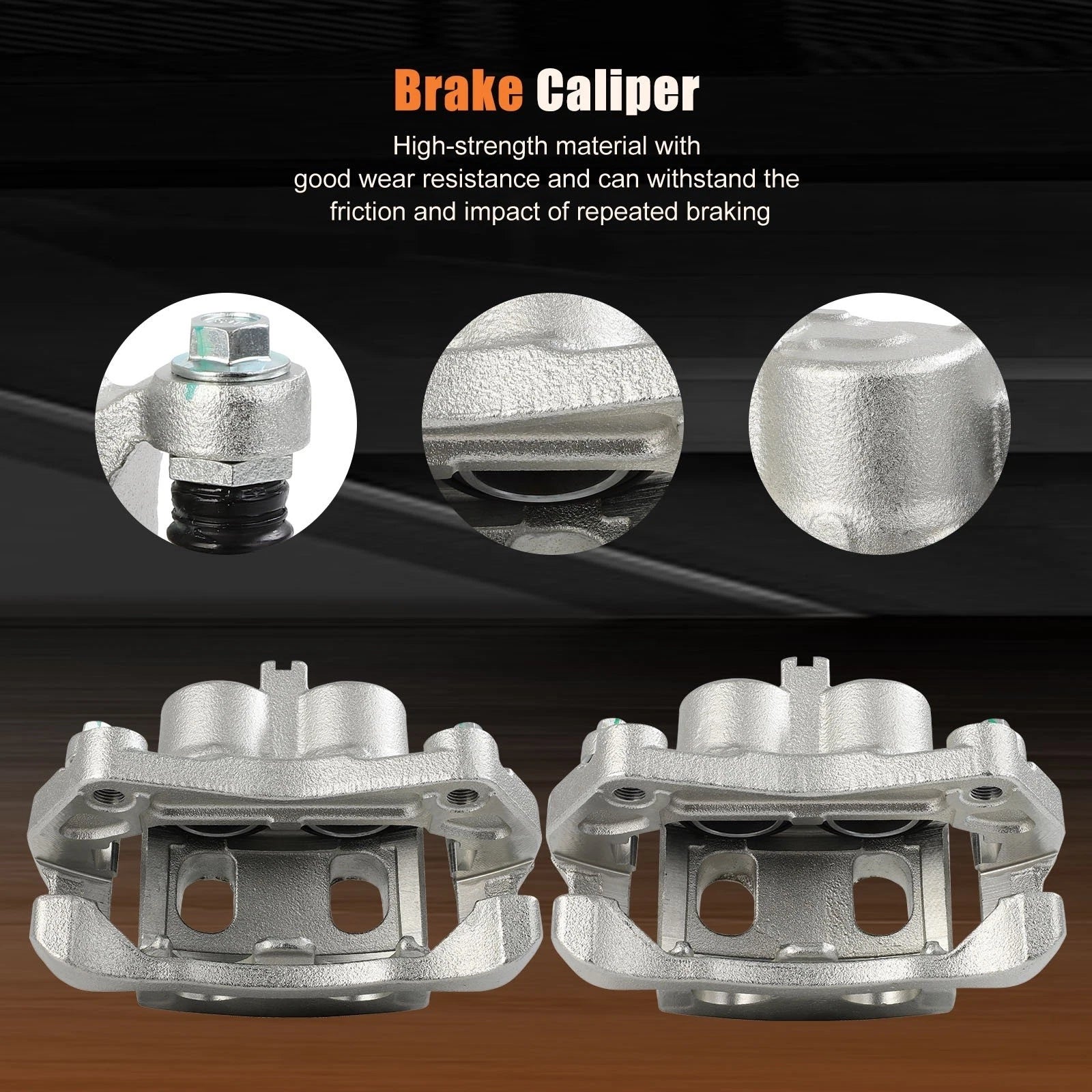 Front Pair Brake Calipers w/Bracket for Infiniti QX60 (2014–2020) & Nissan Murano (2015–2022)