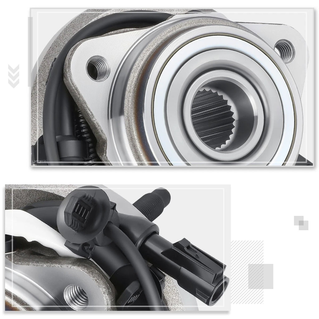 Rear Wheel Hub Bearing Kit w/ ABS Sensor for Ford Explorer Sport Trac (1995–2005)