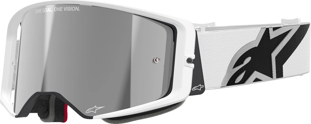 Supertech Goggles for AlpineStars (Corp) - White - Silver Mirror Lens