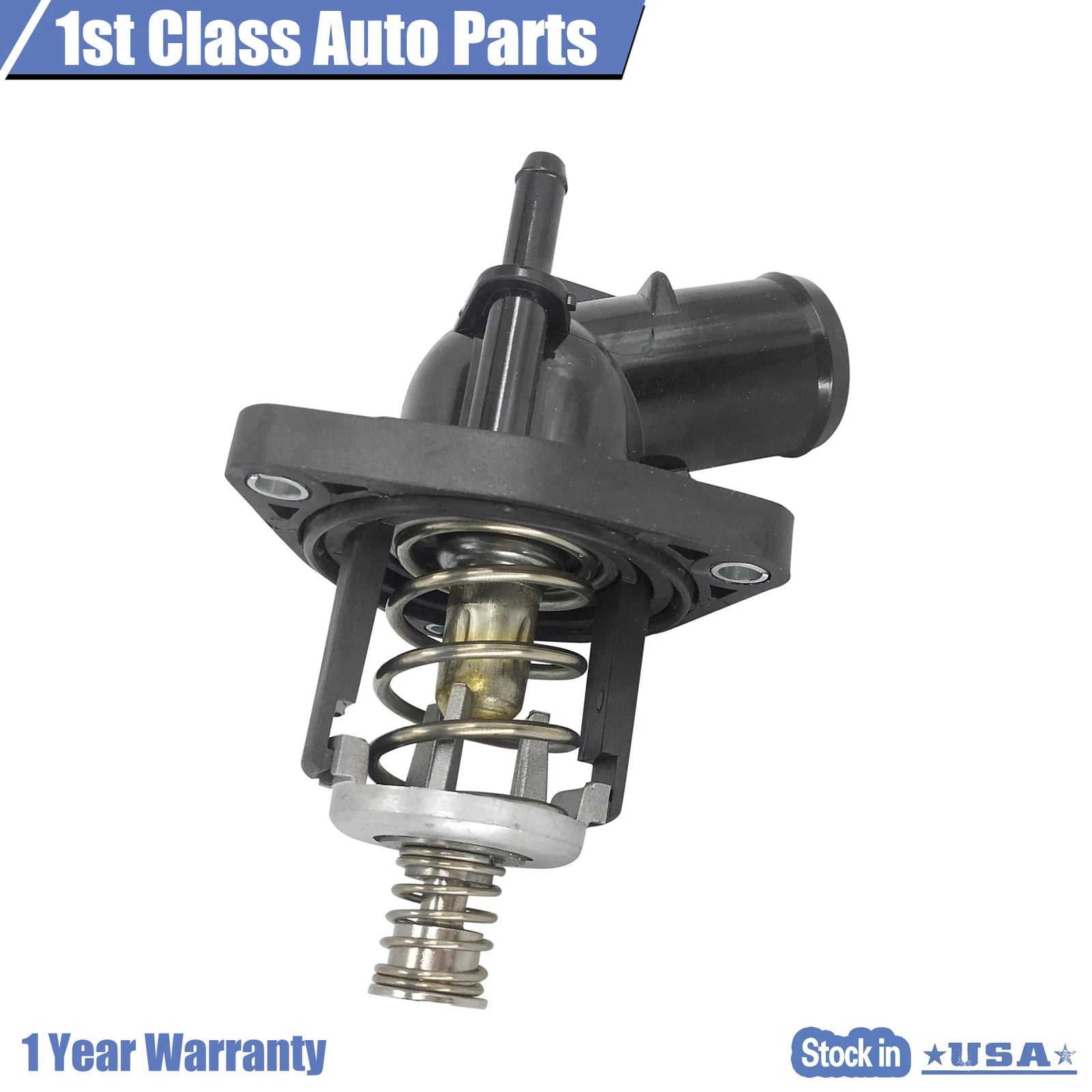 Water Pump Outlet + Thermostat for Cadillac Escalade, Chevy Tahoe, GMC Yukon (2014–2019)