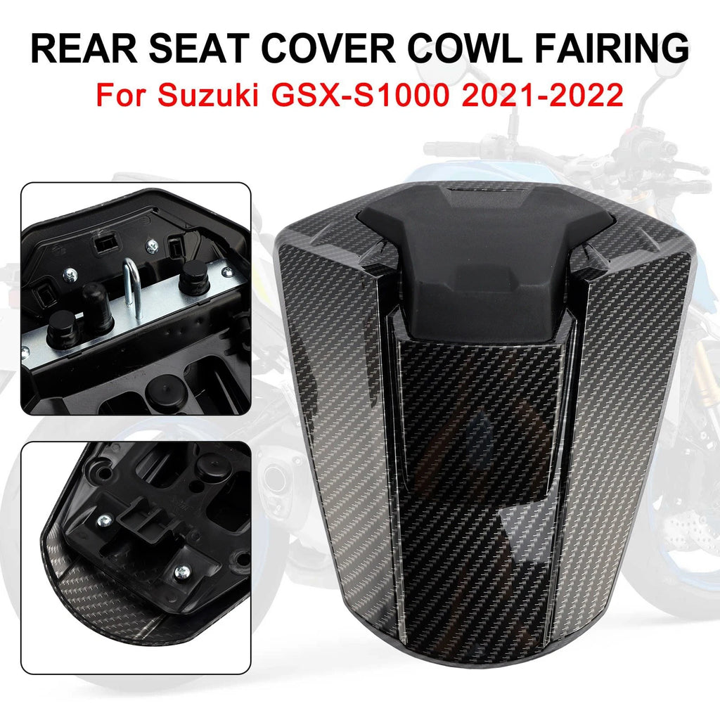 Rear Seat Cover Cowl Fairing for Suzuki GSXS 1000 GSX-S1000 (2021–2024) Carbon