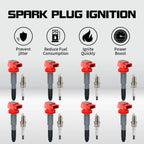 8X Spark Plug + Ignition Coil for Porsche Cayenne (2008–2014) Panamera (2010–2016) V8 UF660