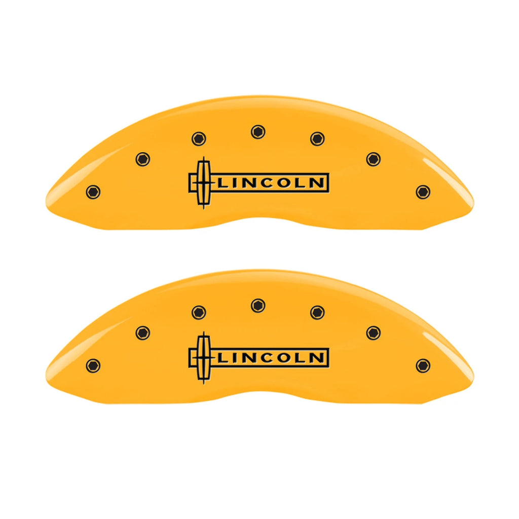 Brake Caliper Covers Front Yellow Replacement for Lincoln MKX (2016–2018)