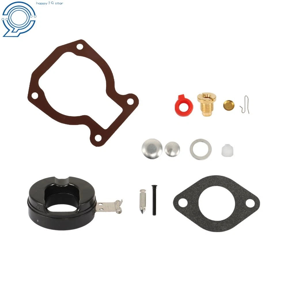2 Carburetor Kits with Float for Johnson Evinrude 9.9HP (1974-1988)